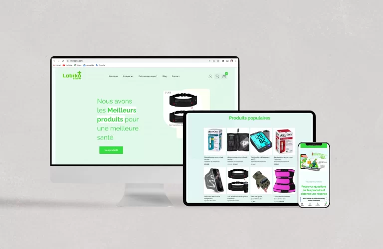 Site web marchand pour Lobiko plus (e-commerce)