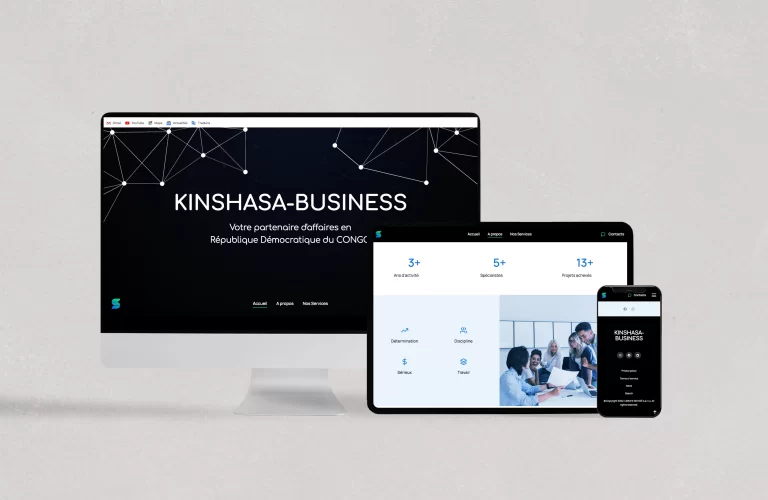 Site web pour Kinshasa Business