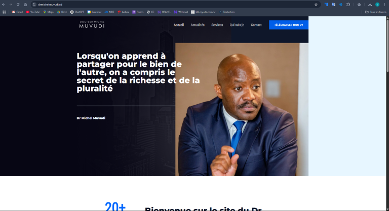 Site web de Dr Michel Muvudi